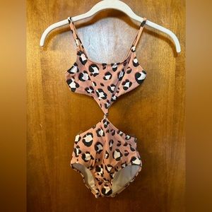 Little Girls Leopard One-Piece Swimsuit